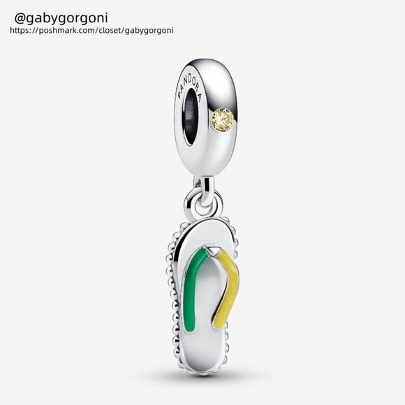 Pandora Flip-flop Dangle Charm|Pendant - Picture 1 of 2